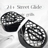 23.5+ Harley inner 3D shield speakers grill covers set