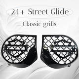 23.5+ Harley inner 3D shield speakers grill covers set