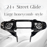 23.5+ Harley inner 3D shield speakers grill covers set