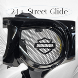 23.5+ Harley inner 3D shield speakers grill covers set