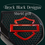 23.5+ Harley inner 3D shield speakers grill covers set