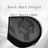 Touring Innenverkleidung 3D Punisher Lautsprecher Grillabdeckungen Set