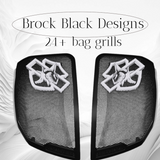 24+ Harley Davidson bag lid Speaker Grill Cover shark theme