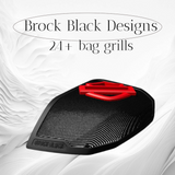 24+ Harley Davidson bag lid Speaker Grill Cover Guard shield theme