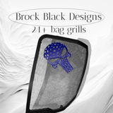 24+ Harley Davidson bag lid Speaker Grill Cover webbed punisher