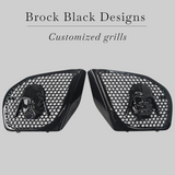 98 to 2024 Road Glide 3D Vader speakers grill covers set