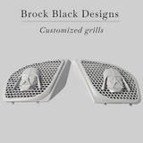 98 to 2024 Road Glide 3D Vader speakers grill covers set