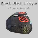 24+ Harley Davidson bag lid Speaker Grill Cover Guard shield theme