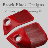 24+ Harley Davidson bag lid Speaker Grill Cover 2" tweeter