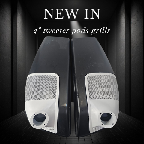 24+ Harley Davidson bag lid Speaker Grill Cover 2" tweeter