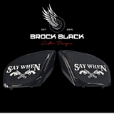 98 to 2024 Road Glide 3D Say When speakers grill covers set