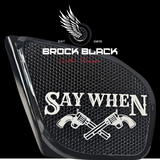 98 to 2024 Road Glide 3D Say When speakers grill covers set