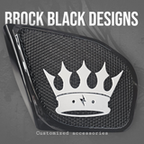 98 to 2024 Road Glide 3D crown speakers grill covers set