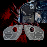 2024+ Road Glide with 2" tweeter speakers grill shield emblem set