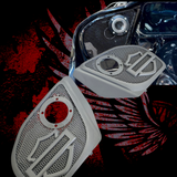 2024+ Road Glide with 2" tweeter speakers grill shield emblem set
