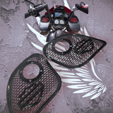 15-23 Road Glide with 2" tweeter speakers grill shield emblem set
