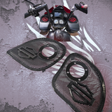 15-23 Road Glide with 2" tweeter speakers grill shield emblem set