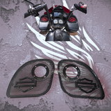 15-23 Road Glide with 2" tweeter speakers grill shield emblem set