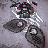15-23 Road Glide with 2" tweeter speakers grill shield emblem set