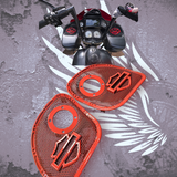 15-23 Road Glide with 2" tweeter speakers grill shield emblem set