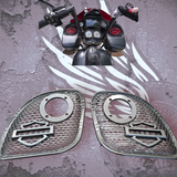 15-23 Road Glide with 2" tweeter speakers grill shield emblem set