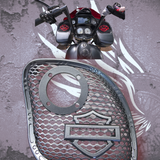 15-23 Road Glide with 2" tweeter speakers grill shield emblem set