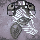 15-23 Road Glide with 2" tweeter speakers grill shield emblem set