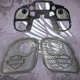 15-23 Road Glide with 2" tweeter speakers grill shield emblem set