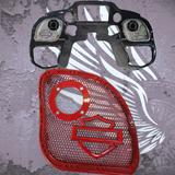 15-23 Road Glide with 2" tweeter speakers grill shield emblem set