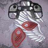 15-23 Road Glide with 2" tweeter speakers grill shield emblem set