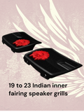 19 to 23 Indian skull warbonnet inner speaker grills set