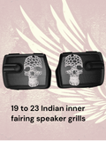 19 to 23 Indian webbed skull inner speaker grills set