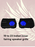 19 to 23 Indian skull warbonnet inner speaker grills set