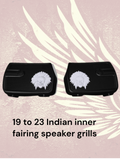 19 to 23 Indian skull warbonnet inner speaker grills set