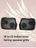 19 to 23 Indian skull warbonnet inner speaker grills set