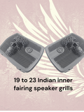 19 to 23 Indian webbed skull inner speaker grills set