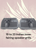 19 to 23 Indian webbed skull inner speaker grills set