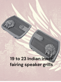 19 to 23 Indian skull warbonnet inner speaker grills set