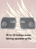 19 to 23 Indian skull warbonnet inner speaker grills set