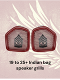19 to 25+ Army 1st Sergeant Indian bag lid grills set