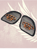 98-2024 Road Glide 3D brass knuckles speakers grill covers set