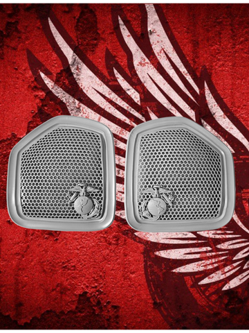 19 to 25+ USMC Indian bag lid grills set