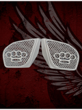 98-2024 Road Glide 3D brass knuckles speakers grill covers set