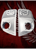 24+ Harley Davidson shield themed bag lid Speaker Grill Cover 2" tweeter