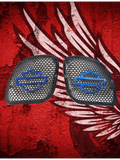 98 to 2024 Road Glide 3D shield speakers grill covers set