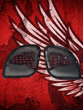 98-2024 Road Glide 3D tattered flag speakers grill covers set