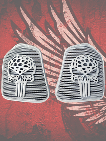 19 to 25 Indian punisher themed inner speaker grills set