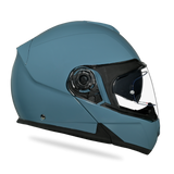 Daytona Glide Modular Motorcycle Helmet - DOT Approved, Bluetooth Ready, Dual Visor, Men/Women/Youth- Shark Blu