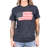 Women's Old Glory Boyfriend Fit Patriotic Tshirt