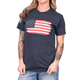 Women's Old Glory Boyfriend Fit Patriotic Tshirt